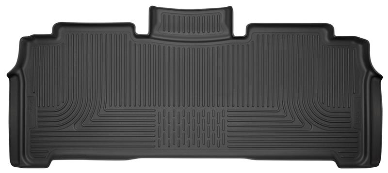 Chrysler Pacifica Floor Mats - Rear - Husky Liners - Weatherbeater 2nd Row - Black - 2017